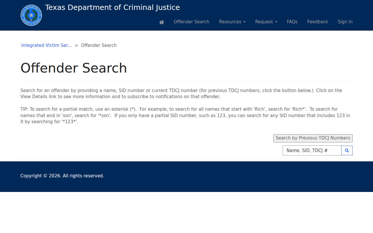 Coppell residents directory Texas offender search fields