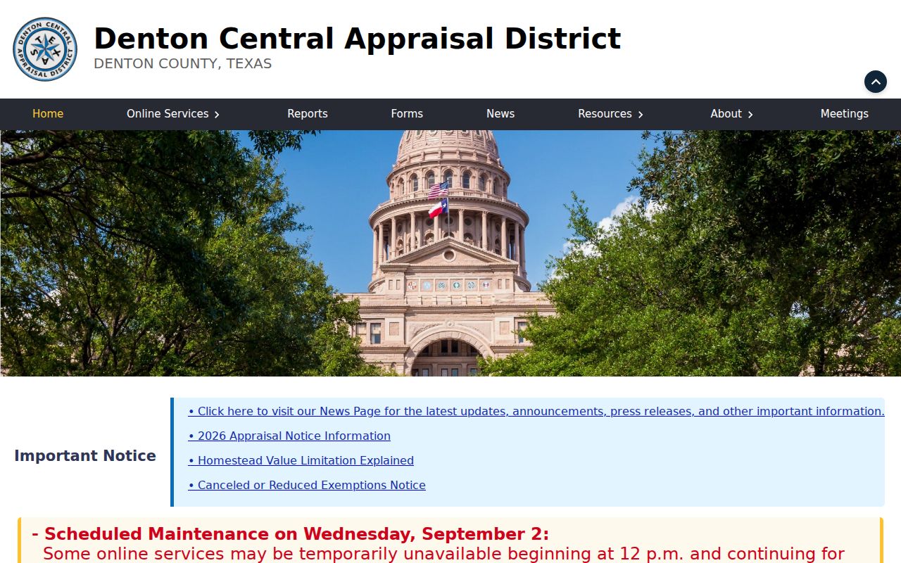 Coppell street directory Denton CAD GIS parcel viewer